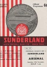 Sunderland v Arsenal 27-Nov-1965