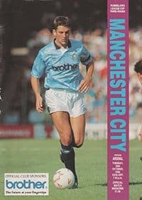 Manchester City v Arsenal 30-Oct-1990