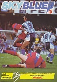 Coventry City v Arsenal 30-Oct-1991