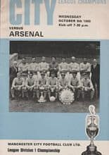 Manchester City v Arsenal 09-Oct-1968