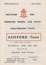 Cheltenham Town v Ashford Town 20-Apr-1963