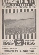 Newcastle United v Aston Villa 10-Mar-1956
