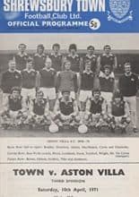Shrewsbury Town v Aston Villa 10-Apr-1971