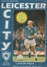 Leicester City v Aston Villa 11-Nov-1981
