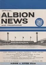 West Bromwich Albion v Aston Villa 11-Feb-1966