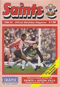Southampton v Aston Villa 12-Nov-1988