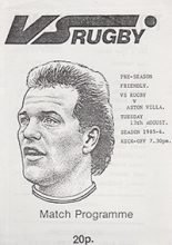 VS Rugby v Aston Villa 13-Aug-1985