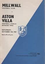 Millwall v Aston Villa 14-Oct-1967