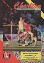 Charlton Athletic v Aston Villa 15-Oct-1988