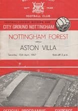 Nottingham Forest v Aston Villa 15-Apr-1967