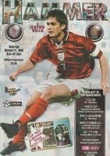West Ham United v Aston Villa 17-Oct-1998