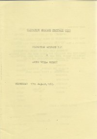 Clipstone Welfare v Aston Villa Select 17-Aug-1983