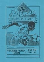 Hednesford Town v Aston Villa 17-Aug-1989