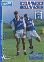Ipswich Town v Aston Villa 18-Sep-1993