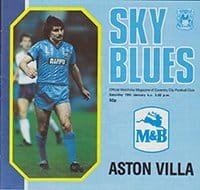 Coventry City v Aston Villa 19-Jan-1985