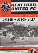 Hereford United v Aston Villa 19-Mar-1972