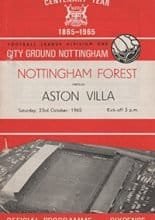 Nottingham Forest v Aston Villa 23-Oct-1965