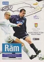 Derby County v Aston Villa 24-Feb-2001