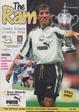 Derby County v Aston Villa 25-Jan-1997