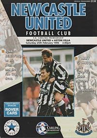 Newcastle United v Aston Villa 25-Feb-1995
