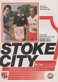 Stoke City v Aston Villa 27-Aug-1984