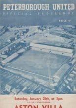 Peterborough United v Aston Villa 28-Jan-1961
