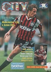 Manchester City v Aston Villa 28-Jan-1995