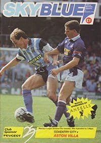 Coventry City v Aston Villa 28-Sep-1991