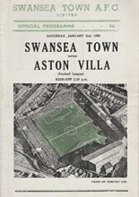 Swansea Town v Aston Villa 02-Jan-1960