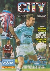 Manchester City v Aston Villa 31-Dec-1994