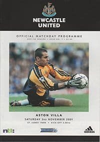 Newcastle United v Aston Villa 03-Nov-2001