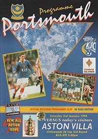 Portsmouth v Aston Villa 03-Jan-1998