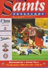 Southampton v Aston Villa 07-Dec-1996