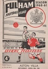 Fulham v Aston Villa 08-Apr-1961