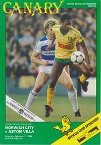 Norwich City v Aston Villa 11-Feb-1984
