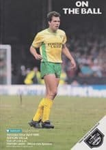 Norwich City v Aston Villa 22-Apr-1989