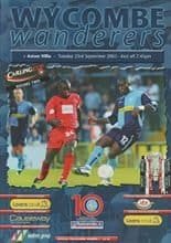 Wycombe Wanderers v Aston Villa 23-Sep-2003