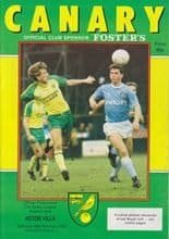 Norwich City v Aston Villa 28-Feb-1987