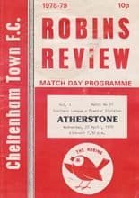 Cheltenham Town v Atherstone 25-Apr-1979