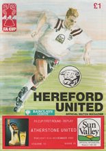 Hereford United v Atherstone United 26-Nov-1991