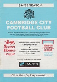 Cambridge City v Atherstone United 07-Sep-1994