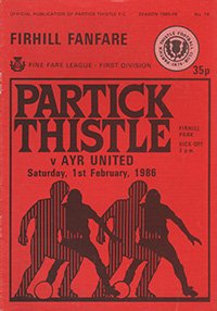 Partick Thistle v Ayr United 01-Feb-1986