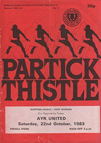 Partick Thistle v Ayr United 22-Oct-1983