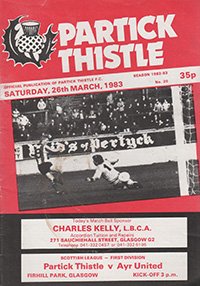 Partick Thistle v Ayr United 26-Mar-1983