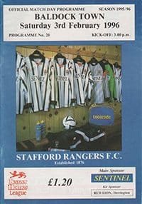 Stafford Rangers v Baldock Town 03-Feb-1996