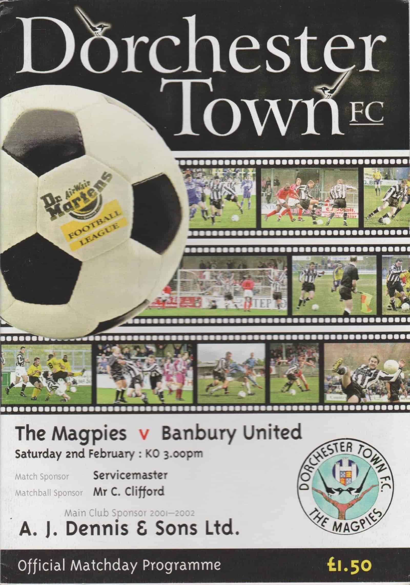 Dorchester Town v Banbury United 02-Feb-2002