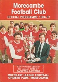 Morecambe v Bangor City 16-Apr-1987