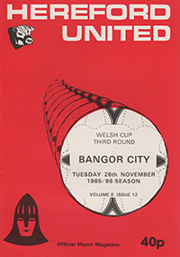 Hereford United v Bangor City 26-Nov-1985