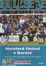 Hereford United v Barnet 10-Apr-2004