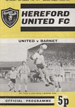 Hereford United v Barnet 11-Sep-1971